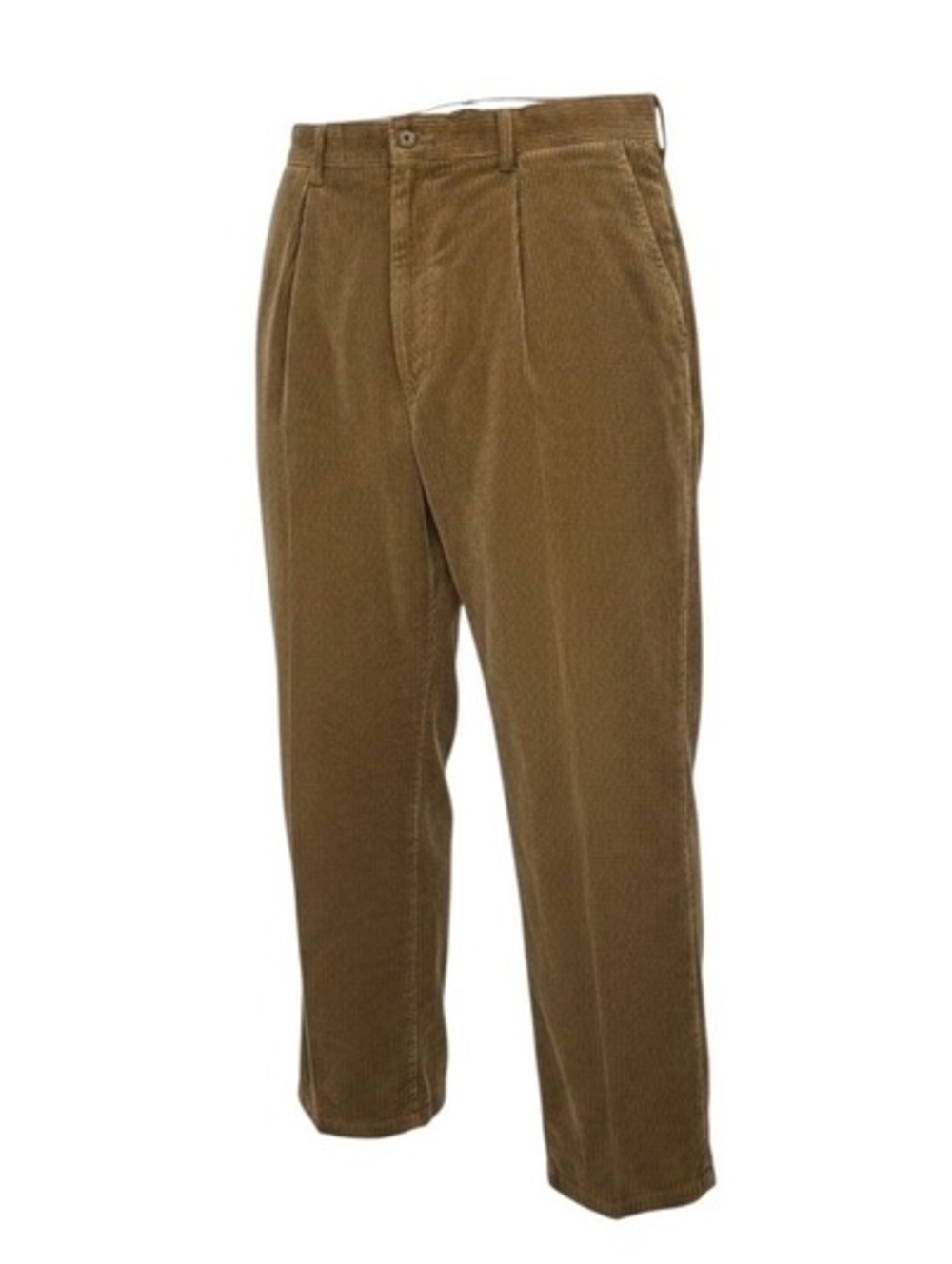 Polo Ralph Lauren Andrew Pants 40x30 Brown Corduroy Pleated Cuffed Cotton